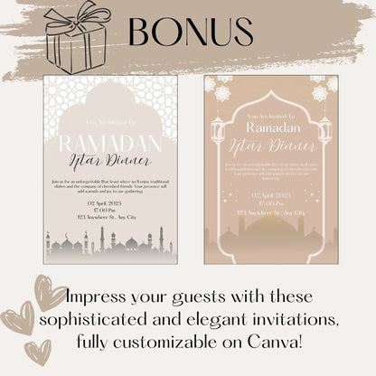 Ultimate Ramadan Planner Bundle: Digital Quran & Salat Tracker, Meal Planner, Undated Journal & More – All-in-One Muslim Calendar