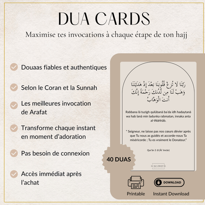 Hajj Digital Pack – Step-by-step Guide, Duas, Qur’an Journal, Travel Checklist & Keepsakes