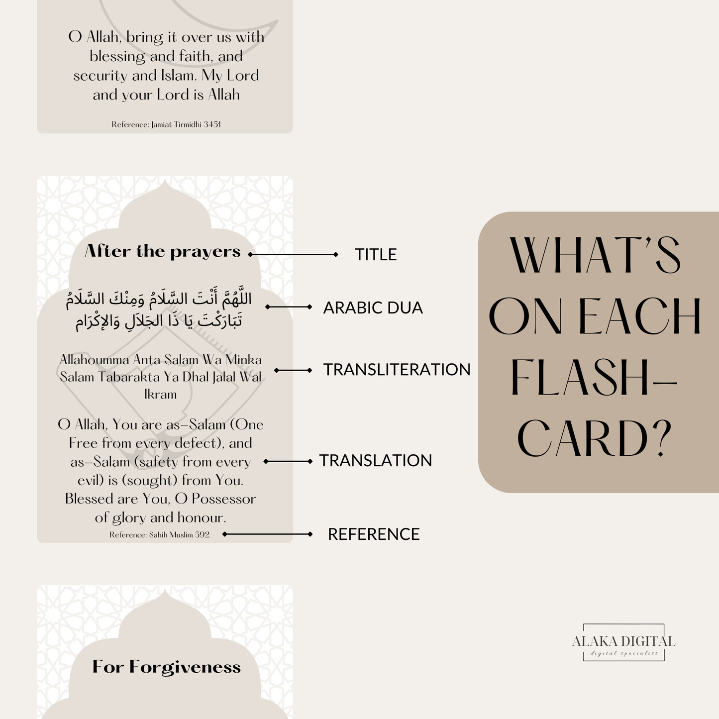 30 Du'a Flashcards: Islamic Printable | Arabic, Transliteration & English | Digital Gift