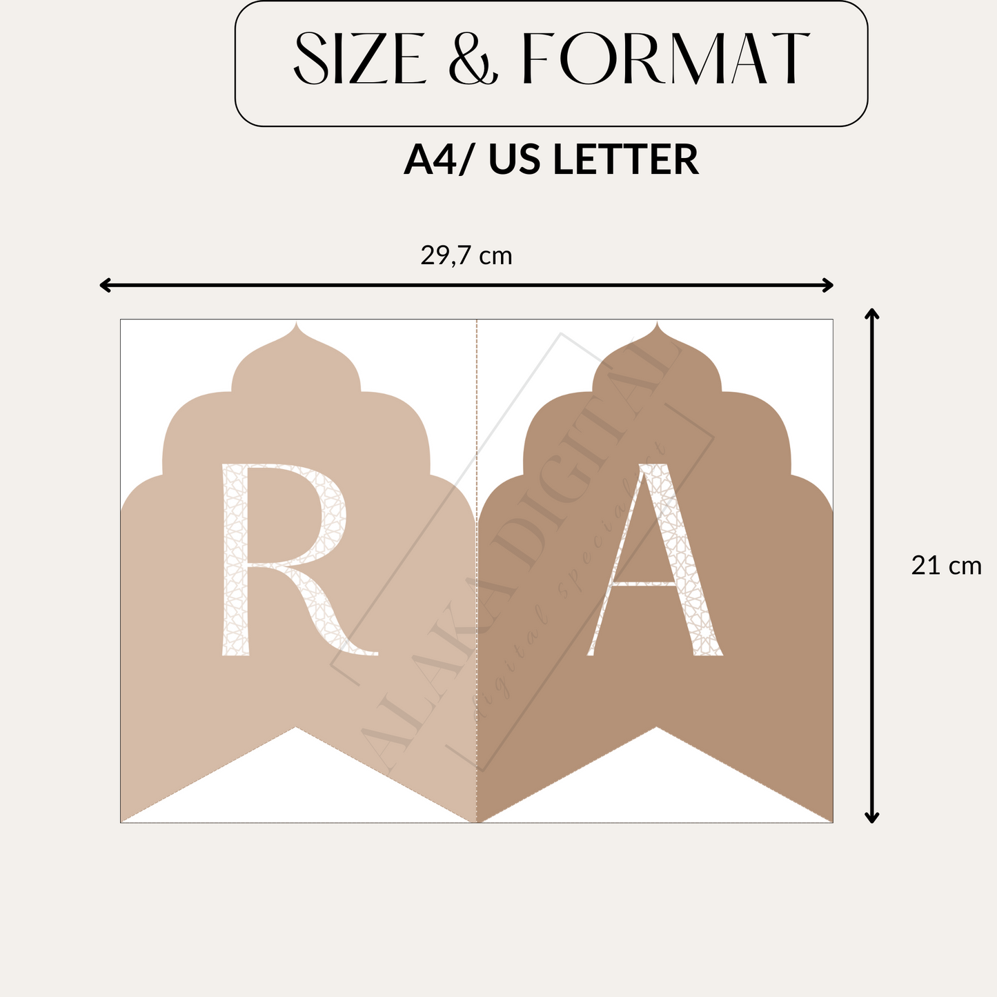 Bannière de l'Aïd Moubarak – Décoration imprimable | Décorations de fête, guirlande de l'Aïd, fournitures pour fêtes musulmanes