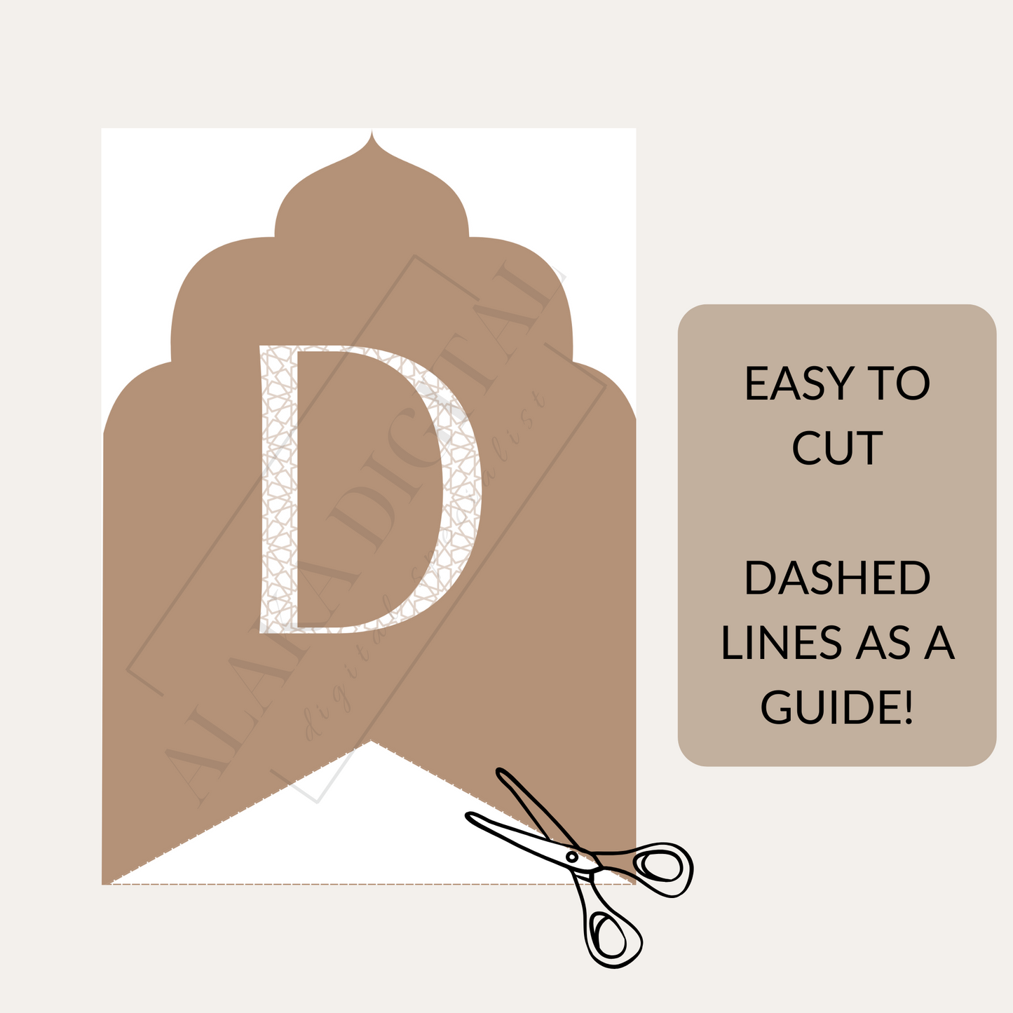 Bannière de l'Aïd Moubarak – Décoration imprimable | Décorations de fête, guirlande de l'Aïd, fournitures pour fêtes musulmanes