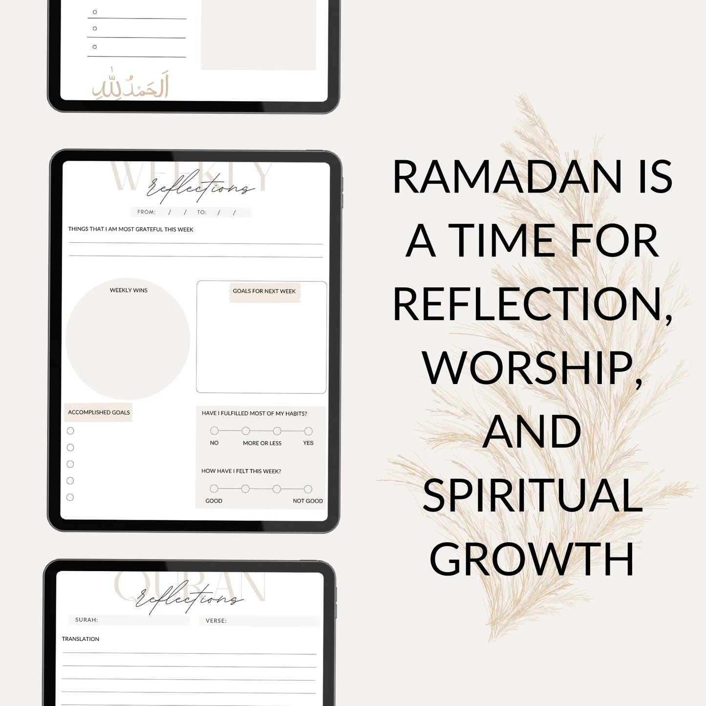 Pack numérique Ramadan – Agenda, défi Dua et cartes mémo des 99 noms d’Allah