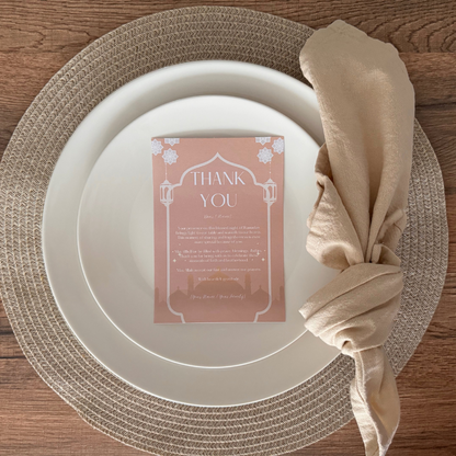 Invitation et décoration du Ramadan : cartes de remerciement pour les invités, invitation à une fête Iftar, modèle islamique